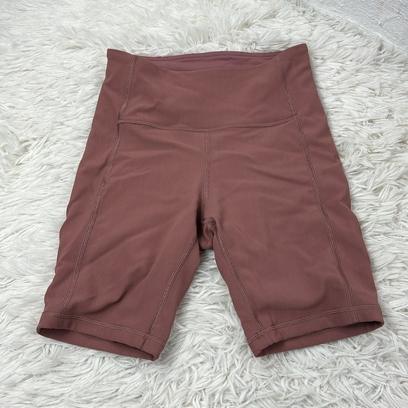 Lululemon Ribbed Contoured High-Rise Short 8" Spiced Chai - Picture 1 of 5